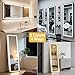 InfiniGlass Standing Mirror Full Length with LED Lights, 63