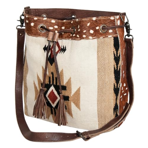 American Darling Hobo Saddle Blanket Hair Genuine Leather Western Women Bag Handbag Purse | Travel Bags College Casual