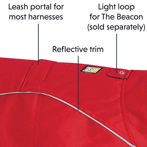 RUFFWEAR Abrasion-Resistant Dog Jacket with Fleece Lining, Medium Sized Breeds, Size: Medium, Red Currant, Overcoat, 05203-615M - Image 6