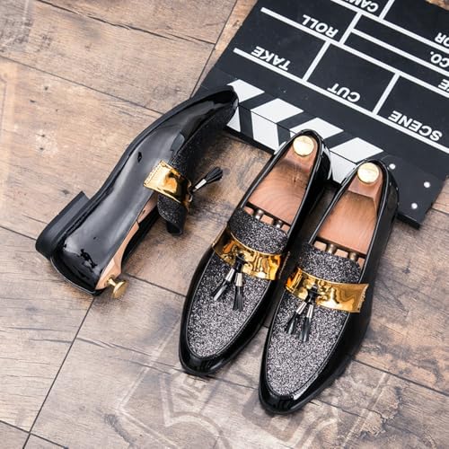 Business Casual Shoes Men - Dress Shoes,Black Shoes for Men, Men's Loafers & Slip-ons - Business Casual Shoes for Nightclub & Hairdresser2