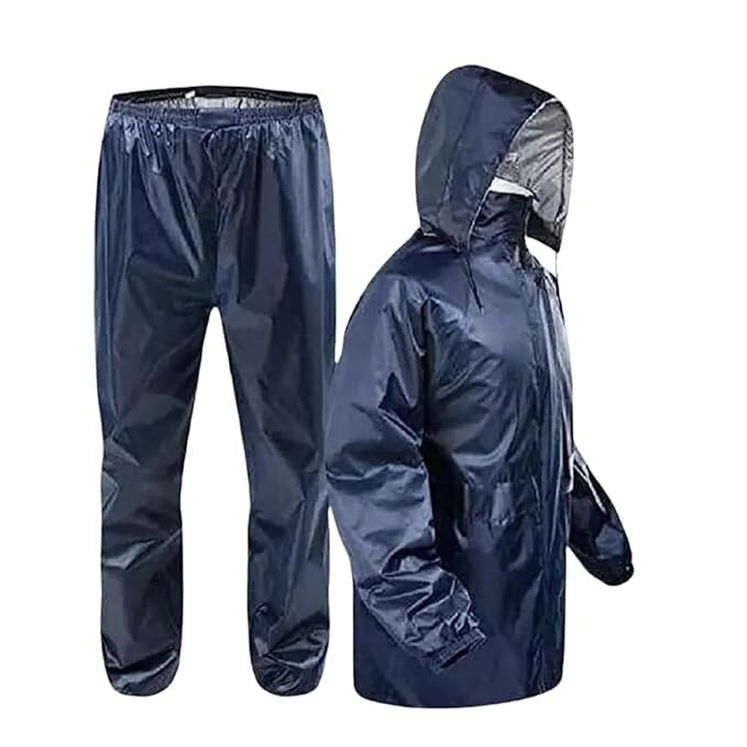 cool dealzz Raincoat for Men with Waterproof Pant, Inbuilt Hood & Carry Bag | Durable & Lightweight Rainsuit-picture-33