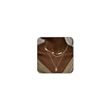 Layered Gold Silver Necklaces for Women&comma; Stackable Stack 14K Real Gold Plated Silver Chain Necklace Diamond Circle CZ Layering Pendant Necklaces Trendy Gold Jewelry Set Gifts