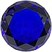 100mm Sapphire Blue Crystal Diamond Jewel Paperweight 4 Inch Tripact