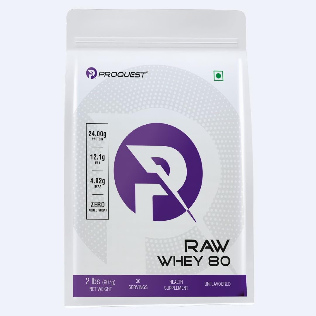 - Raw Whey Protein Concentrate Unflavoured, 907g / 2lb (30Servings) | 24g Protein Per Scoop | 4.9g BCAA & 12.1g EAA | Lab Tested & Easily Digestive | Faster Muscle Support & Recovery