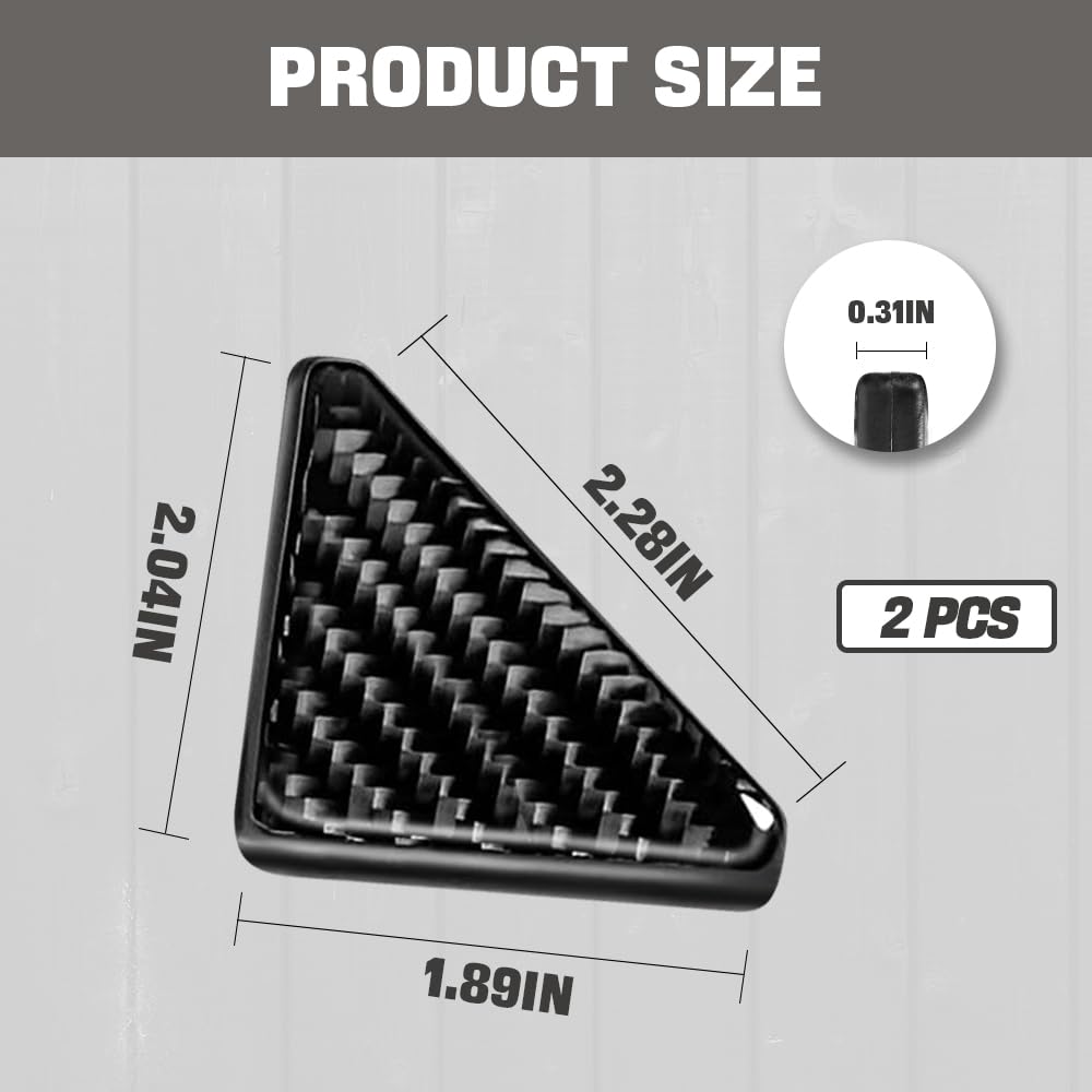 Kutyun 2PCS Car Door Edge Guards, Anti-Collision Strip Anti-Rub Trim Self-Adhesive Car Door Corner Protector Sticker, Universal Carbon Fiber Texture Car Accessories for Auto SUV Trucks (Black)