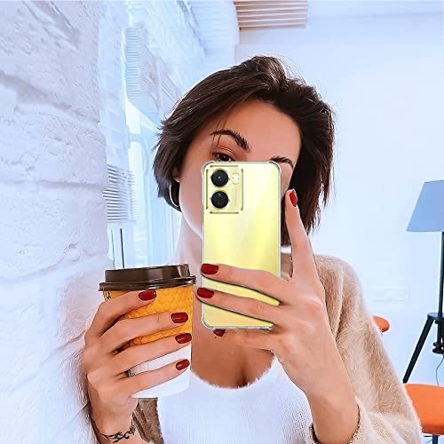Image of for Back Case Cover Bumper Flexible Silicone Transparent Back Cover for vivo Y16 - Transparent