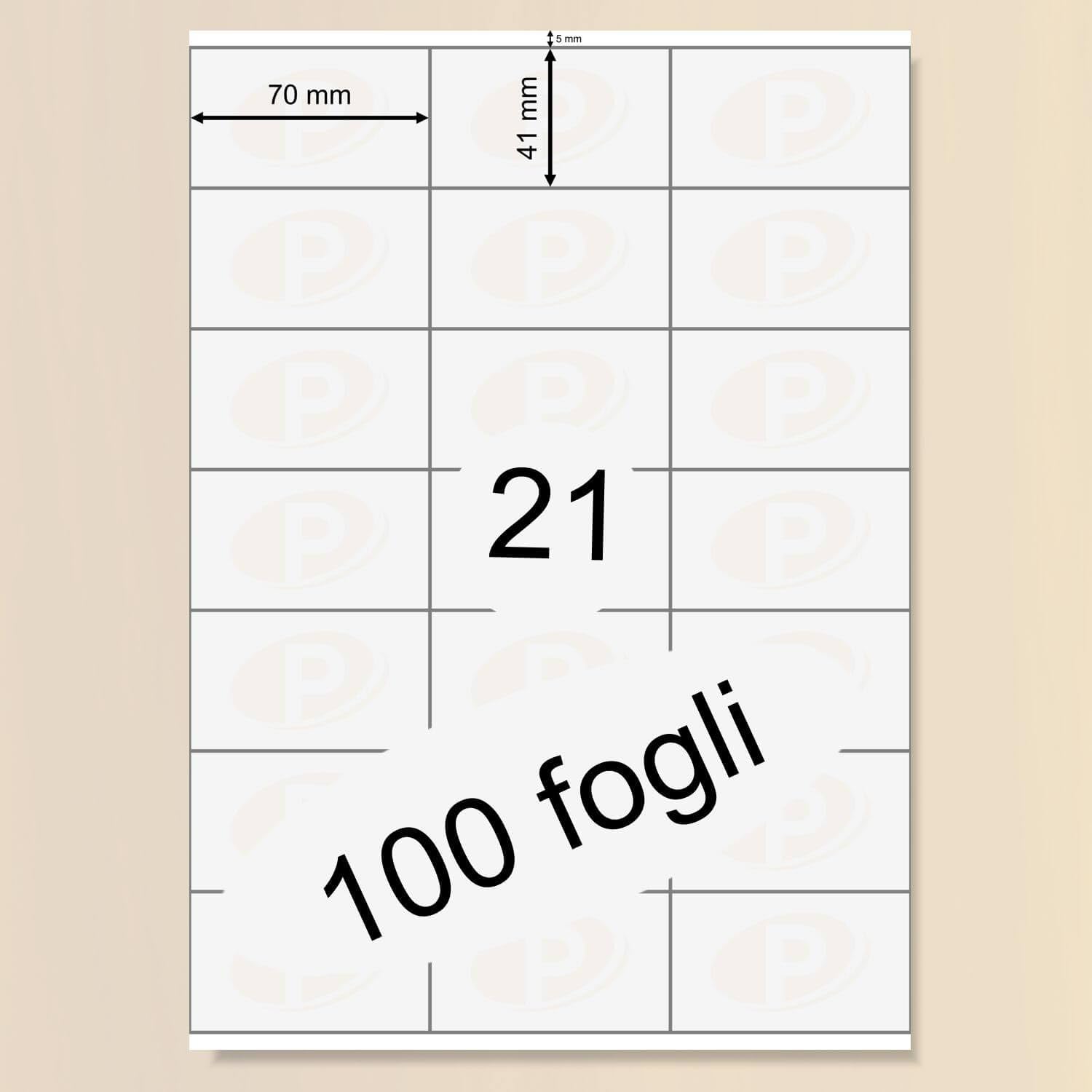 10500 Etichette Autoadesive 70x41 Mm - Fogli A4 Stampabili Per Indirizzi, Marmellate - Foto 6