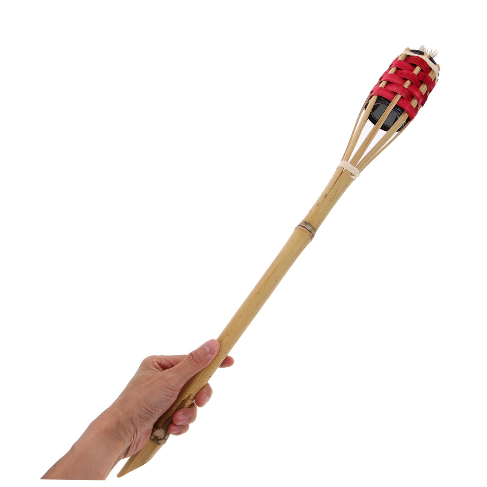 Levemolo 2sets Bamboo Outdoor Firelit Decorative Party Lighting Easy Install 2pcs*2