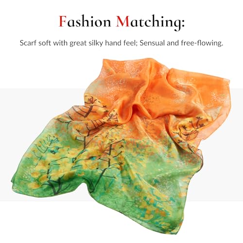 Lightweight Scarves for Women Sheer Scarf Print Floral Pattern Scarf Shawls Fashion Sunscreen Head Shawls2
