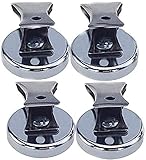 NSpole Heavy Duty Neodymium Magnetic Clip Clamp Refrigerator Magnet (15lb(4 pack))