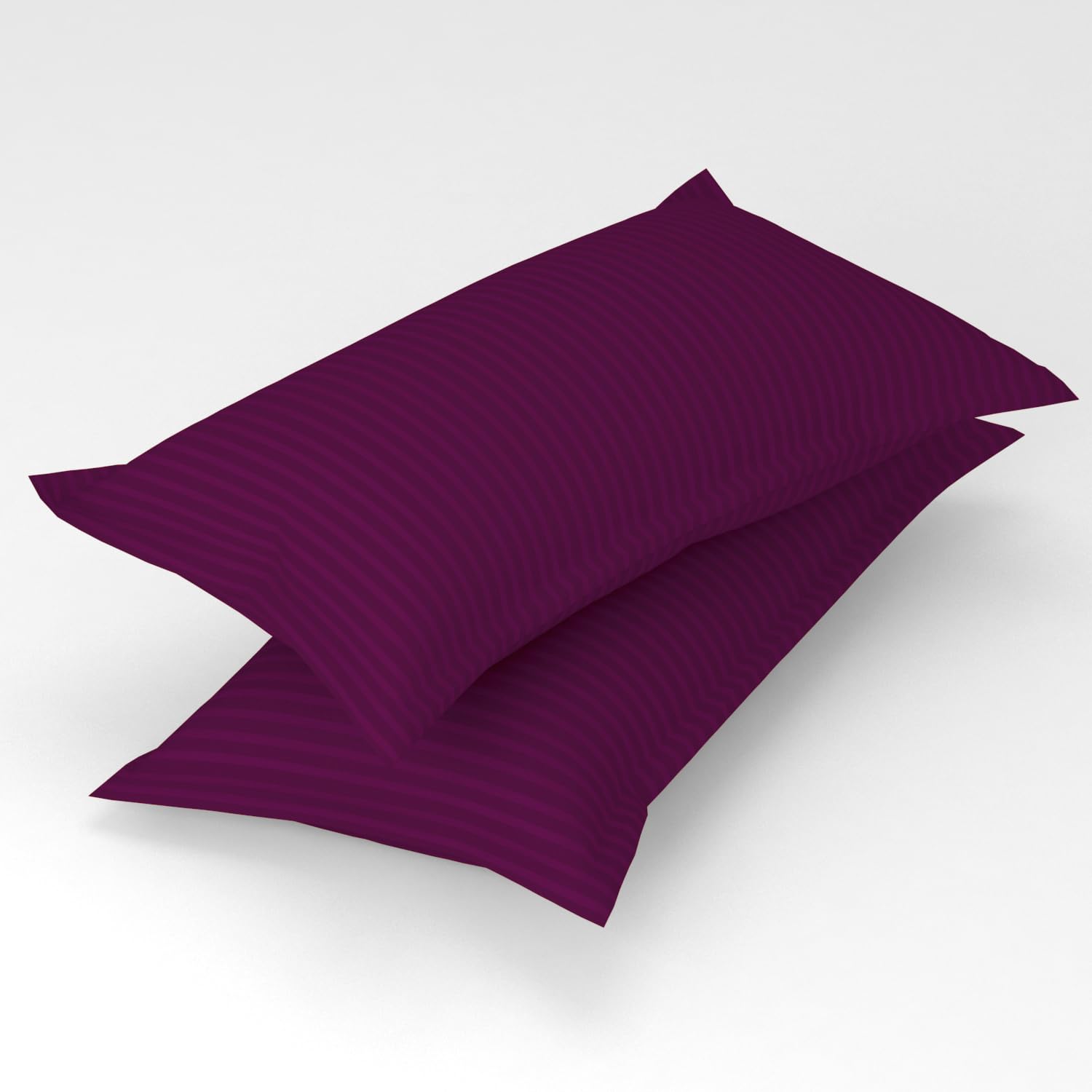Homefab India 2 Piece Satin Stripe Glace Cotton Pillow Covers - Dark Pink (B0CS9QLV8X) Amazon Price History, Amazon Price Tracker