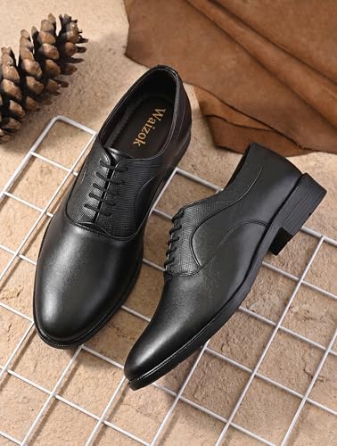 WAIZOK Premium Formal Shoes for Men Black - Image 3