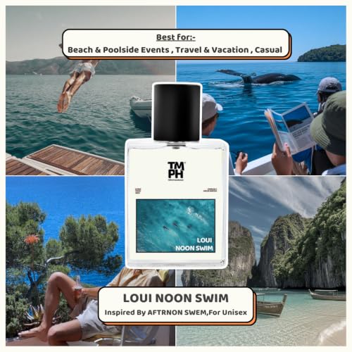 Image of TMPerfumehouseLoui Noon swim EDP for Men & Women | Fruity, Aquatic & Long Lasting Perfume Spray | Citrusy & Fresh spicy Fragrance | Luxury Gift for Him & Her | TMPH | 50ml