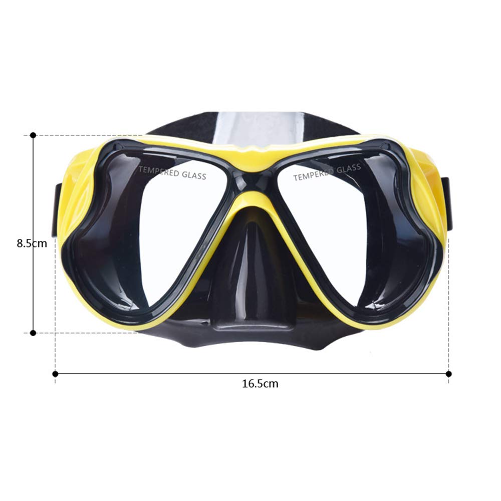 Schnorchel-Freediving-Maske, Taucherbrille, 180°-Panorama-Taucherbrille, für Erwachsene/Schnorcheln/Tauchen/Schwimmen