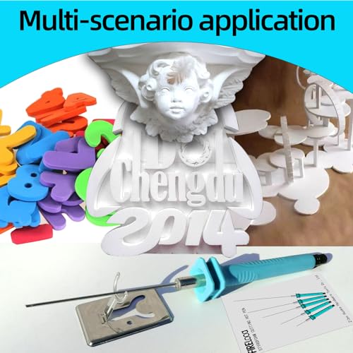 Hot Wire Pen, Electric Hot Wire Cutter Pen 10cm, Styrofoam Cutting Hot Pen Hot Wire Cutting Pen for Amateur DIY Heat Cutting Engraving Pen, Art Making, Foam Carving (blue, 100mm) - Image 5
