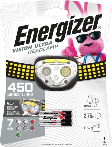 Energizer HL Vision HD Headlight - Compact Hands-Free Light For Work, Camping, Repairs
