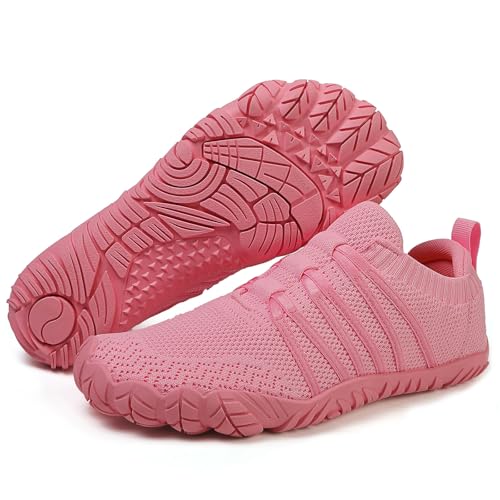 Image of Mens Womens Barefoot Shoes Slip On Water Shoes with Wide Toe Box Zero Drop Design Minimalist Footwear ldeal for Walking Hiking and Grounding Activities