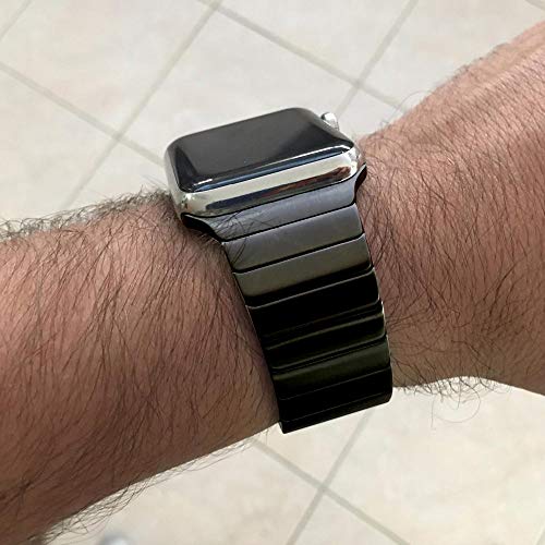 MaKTech Roestvrijstalen Metalen Schakelarmband Compatibel met Apple Watch Series 8/7/6/SE/Ultra/2022 (45mm/44mm/49mm… - Image 5