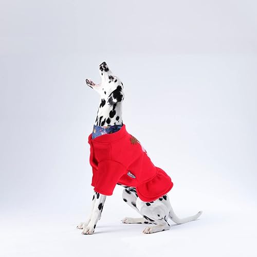 Miniatura 7 de POPETPOP Vestido de Navidad para perro, falda de disfraz de Navidad para mascotas, ropa para perro, ropa de invierno cálido para perro, ropa de