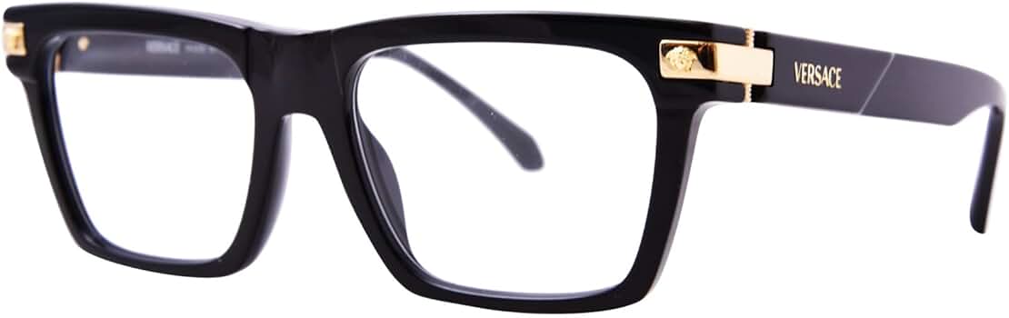 Versace Eyeglasses VE 3354 GB1 Black at Amazon Women's