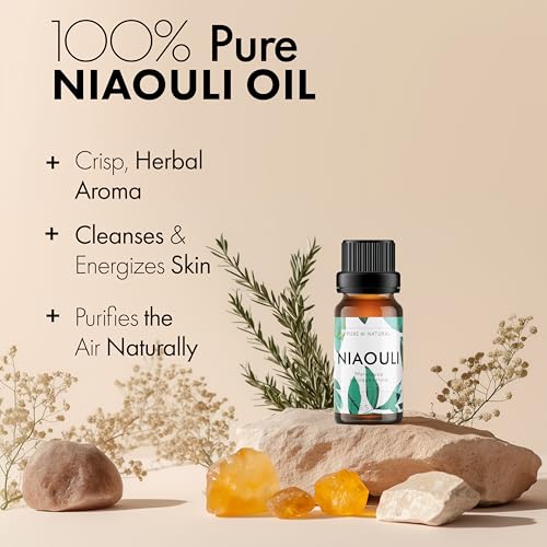 Image of Esslux Niaouli Essential Oil | 100% Pure Natural Oil for Skin, Hair & Aromatherapy (120ml) | Refreshing, Medicinal Scent Ideal for Diffusers, Massages, & DIY Projects
