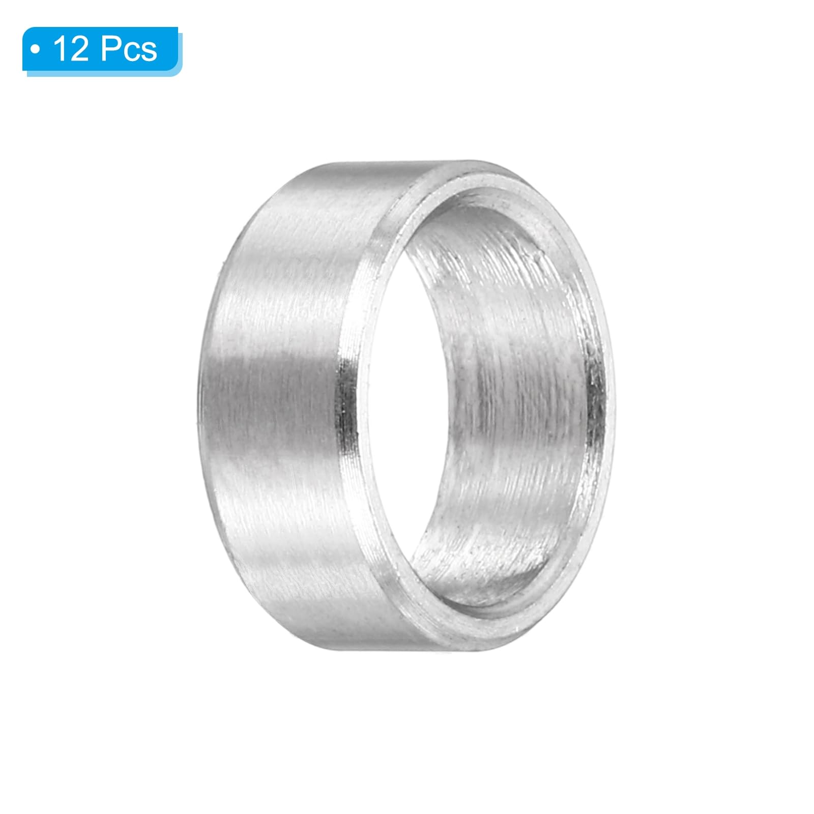 PATIKIL M8 Stainless Steel Spacers, 12Pcs Metal Spacer 8mm ID x 10mm OD x 4mm L Screw Standoff for 5/16" or M8 Screw - Image 3