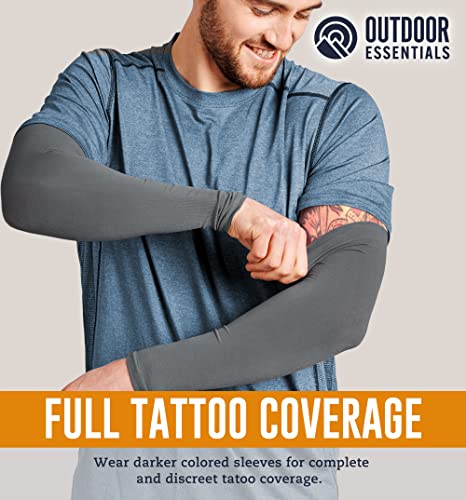 OutdoorEssentials UV Sun Protection Arm Sleeves - Compression Arm Sleeve, UV Arm Sleeves Men, Women - Golf Cooling Sleeves4