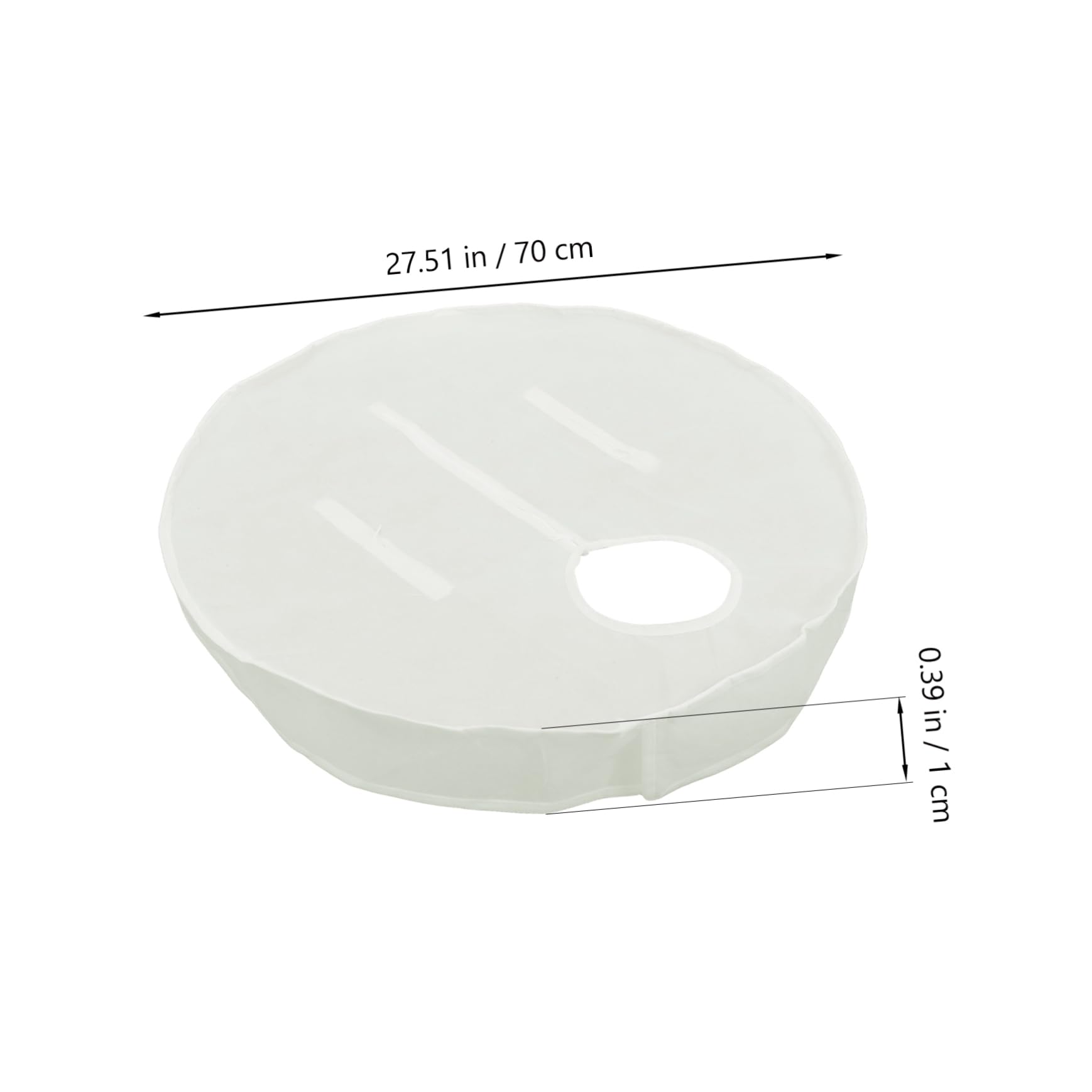 VICASKY Thermal Bathtub Lid Inflatable Spa Cover Insulated Hot Tub Protection for Replacement and Shower Use