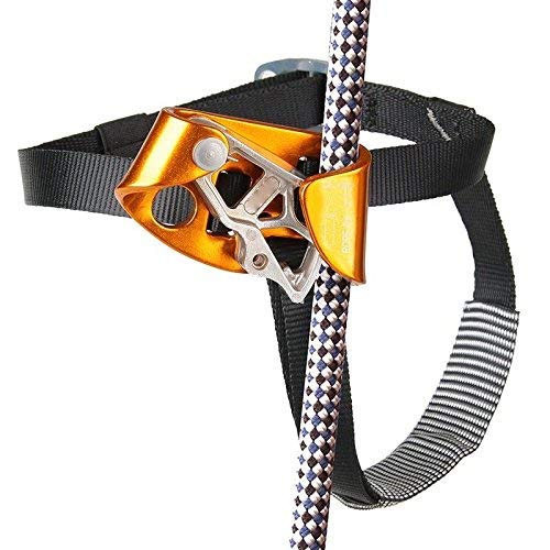 Yundxi Foot Ascender Rope Grab Riser Quick Step Choose Right or Left Fits 8-13mm Rope for Rock Climbing Mountaineering Rappelling(for Right Foot)