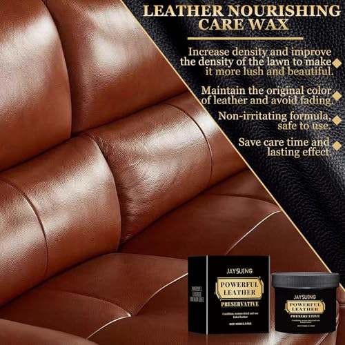 TaimeiMao Leder Reparatur Set,100 ml Leder-Restaurator,Lederreparatur Creme mit Tuch,Lederreparatur Füller,für Leder Restaurierung Risse Löcher,Sofas,Schuhe,Verschleiß Kunstleder Reparatur.
