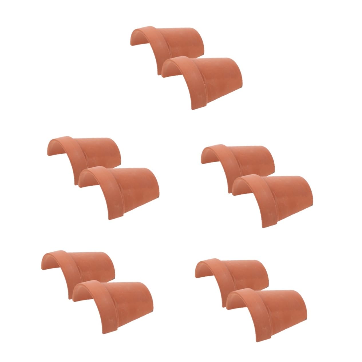 POPETPOP 5sets Bearded Dragon Hideout Reptile Cave Turtle Habitat Basking Platform 2pcs*5