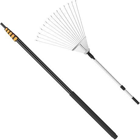 FIXM Telescoping Roof and Yard Rake 7-31 FT: A Reach and Clean...