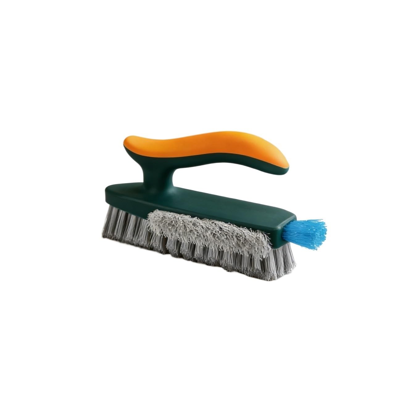 Sunrrafck Green 1Pc Multi-Surface Deep Gap Cleaning Brush - Flexible Scrubber For Bathroom Tiles, Grout, Corners & Toilets With Ergonomic Handle