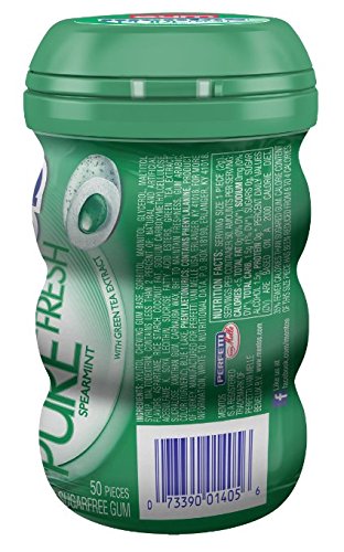 Mentos Mentos Pure Fresh Sugar-Free Chewing Gum with Xylitol, Spear, 50 CT image 3