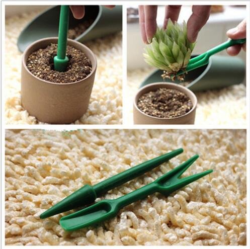 AKOAK 4 Pack Mini Garden Hand Tool Plant Sets - Garden Plant Flower Seed Dispenser,Seed Sower,Garden Seedlings Dibber and Widger for Garden Greenhouse