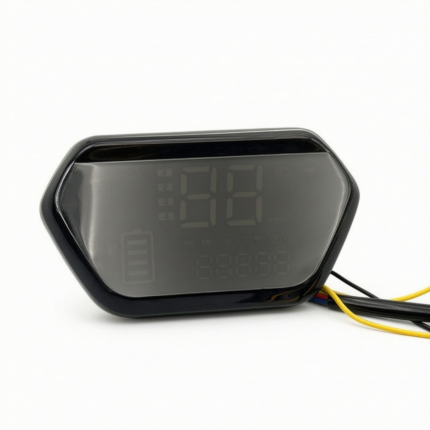 48v-72v electric vehicle speedometer universal lcd digital display with wired harness waterproof tricycle instrument cluster, dajiang instrument