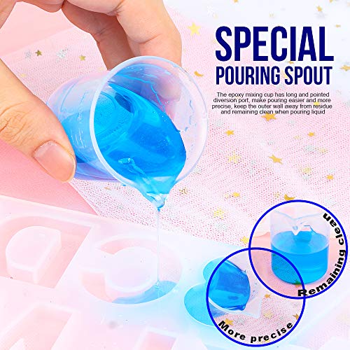 Vasos medidores de resina LEOBRO 50 ml, paquete 38 piezas miniatura 4