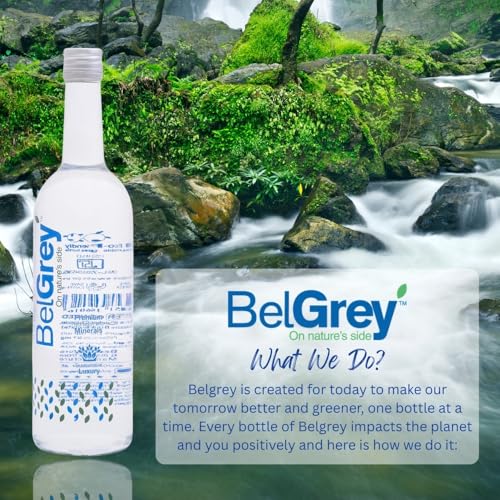 Image of Belgrey Waters Premium Glass Bottled Mineral Water 750ml Each, pH-Balanced, Chemical-Free, Natural Spring Taste, Mineral-Infused Hydration, Glass Bottle - Pack of 3