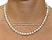 The Pearl Source 14K Gold 6.0-6.5mm AAA Quality Round Genuine White Japanese Akoya Saltwater Cultured Pearl Necklace in 20