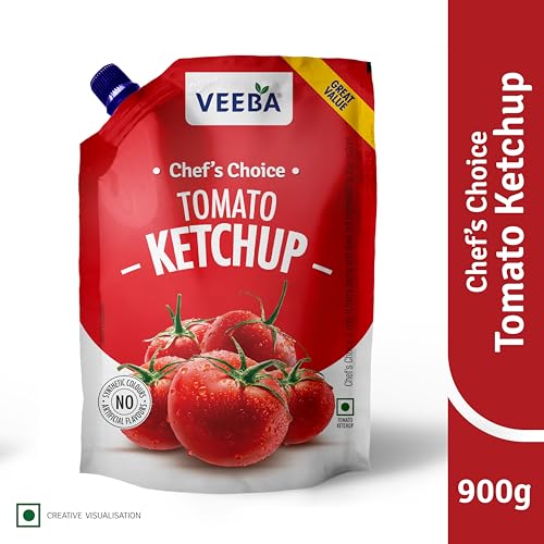 Image of Veeba Chef's Choice Tomato Ketchup (900G). (Pack of 3)