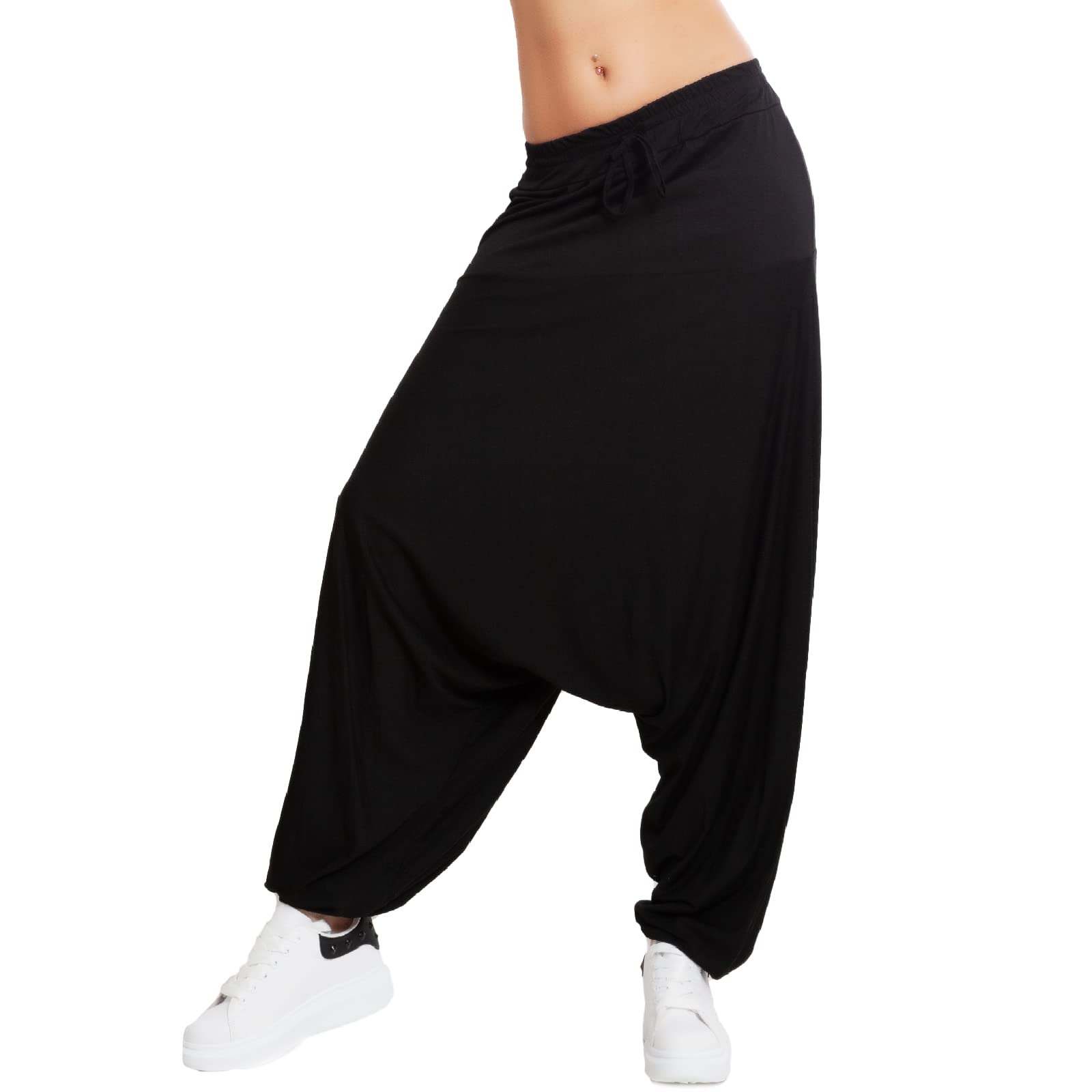 Toocool - Pantaloni Donna Cavallo Basso Harem Turca Sarouel Fitness Sport VB-1950