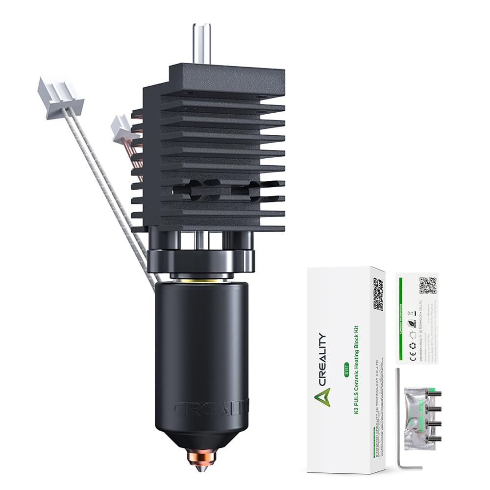 Creality K2 Plus Combo Hotend, Original Keramik-Heizblock-Kit, Einhorn-Schnellwechsel-Düsen-Kit, 350°C Hochtemperaturbeständigkeit, integriertes Ganzmetall-Design für Creality K2P Combo/ K2 Plus
