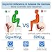 Toilet Stool Squat Adult, Height Adjustable Poop Stool for Bathroom with Storage Box, Portable Non-Slip Potty Step Stool for Adults, Improve Squatting Posture - Bowel Health & Relieves Constipation