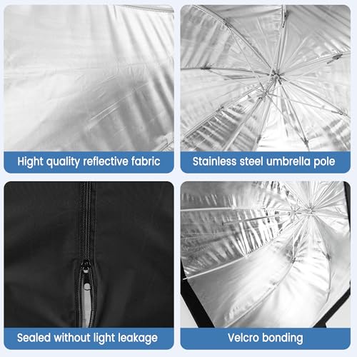 Godox Portable 95cm/37.5" Umbrella Octagon Softbox Reflector with Carrying Bag for Studio Photo Flash Speedlight