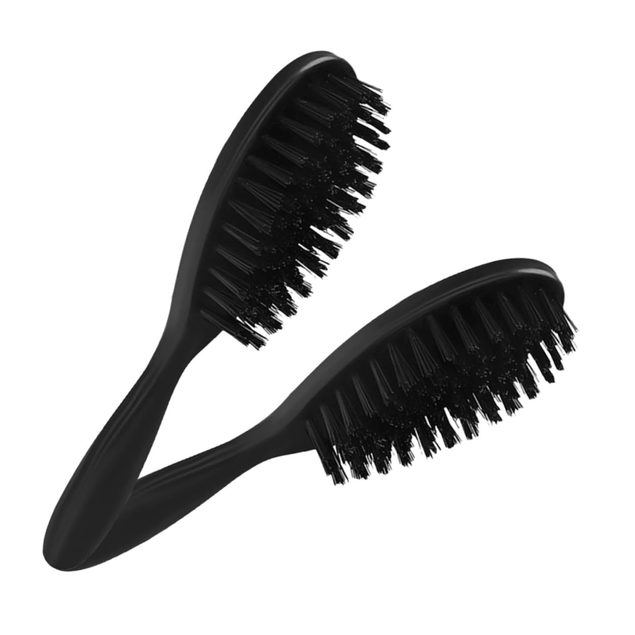 Mikinona Beard Grooming Tool Soft Bristle Hair and Beard Brush Dandruff Removal Styling Travel-friendly 2pcs