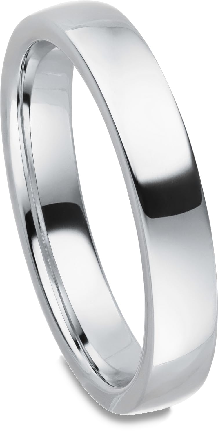 Kolibri Rings - Partnerringe Silber 925 Paarpreis Massiv 4 mm Breite Nickelfrei Freundschaftsringe Trauringe Eheringe 100% Made in Germany- Inkl. Gratis Etui + Gravur