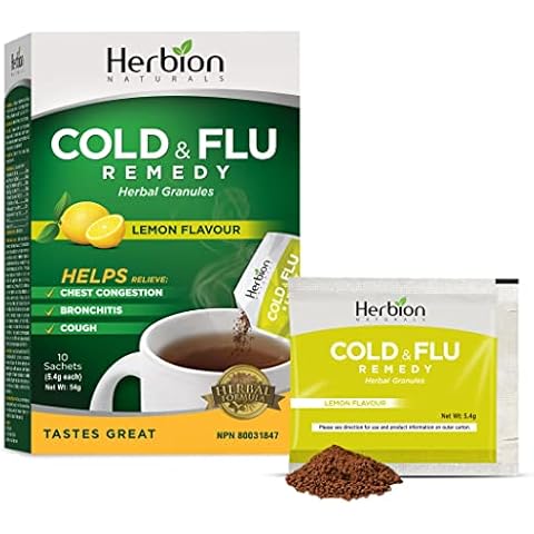Herbion Cold & Flu Lemon Flavour 10pk Cover