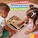 deMoca Sensory Busy Board for Toddlers, Premium Wooden Toddler Busy Board for 1 2 3 Year Old with 10 Educational Activities for Fine Motor Skills, Fidget Activity Toy for Travel