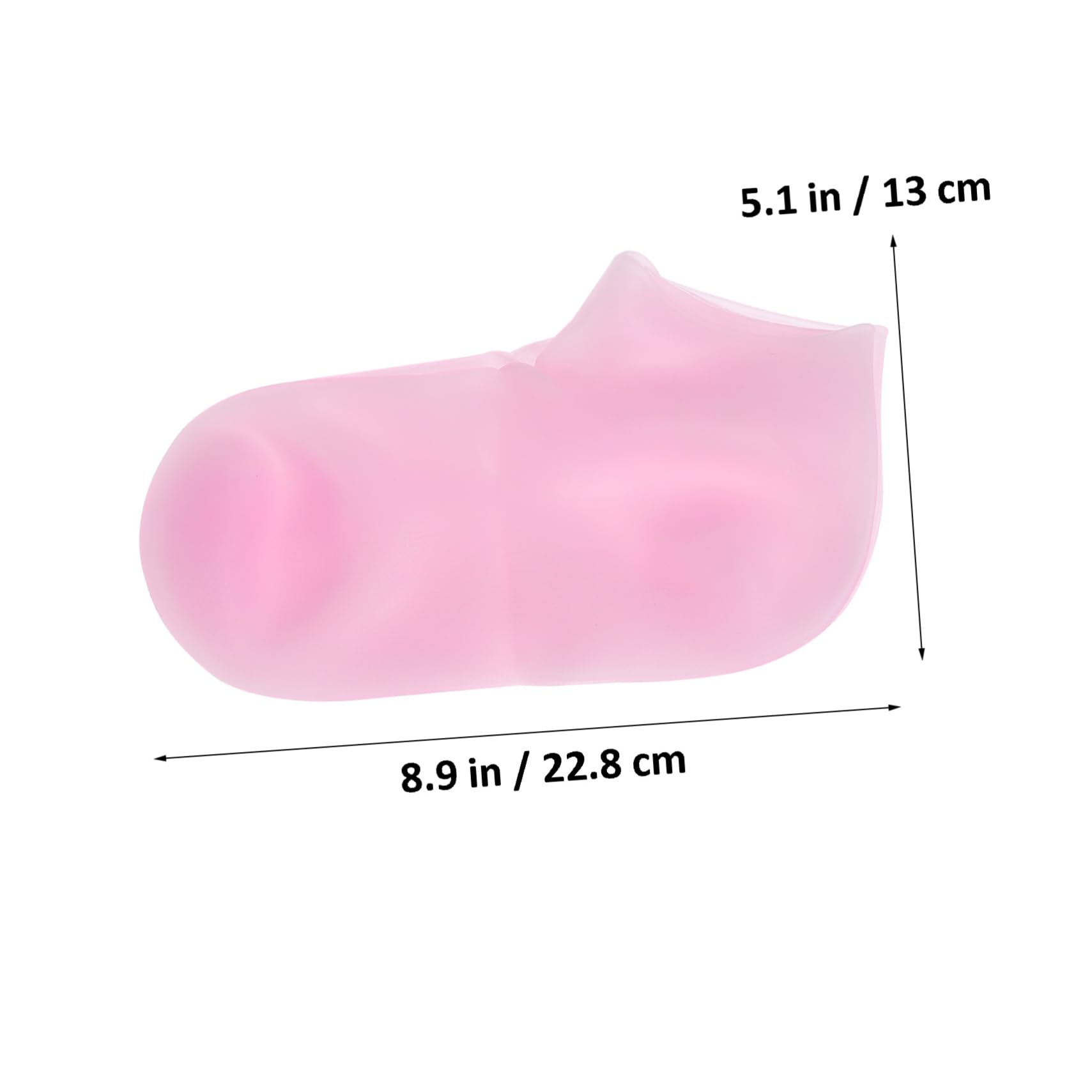 Mikinona 2 Pairs XL Silicone Moisturizing Socks Spa Foot Liners for Dry Cracked Feet Foot Softening Gel Socks Foot Care Supplies for Softening and Repairing Rough Skin