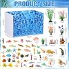 Teyva Daily 76 Piezas Kit de Diorama del Océano Bajo el Mar Figura de Animal Hábitat Proyecto Suministros Incluye Diorama de Cartón Peces de Mar Coral y Figura Algas Artificiales para Regalos de Cumpleaños Favores de Fiesta 4
